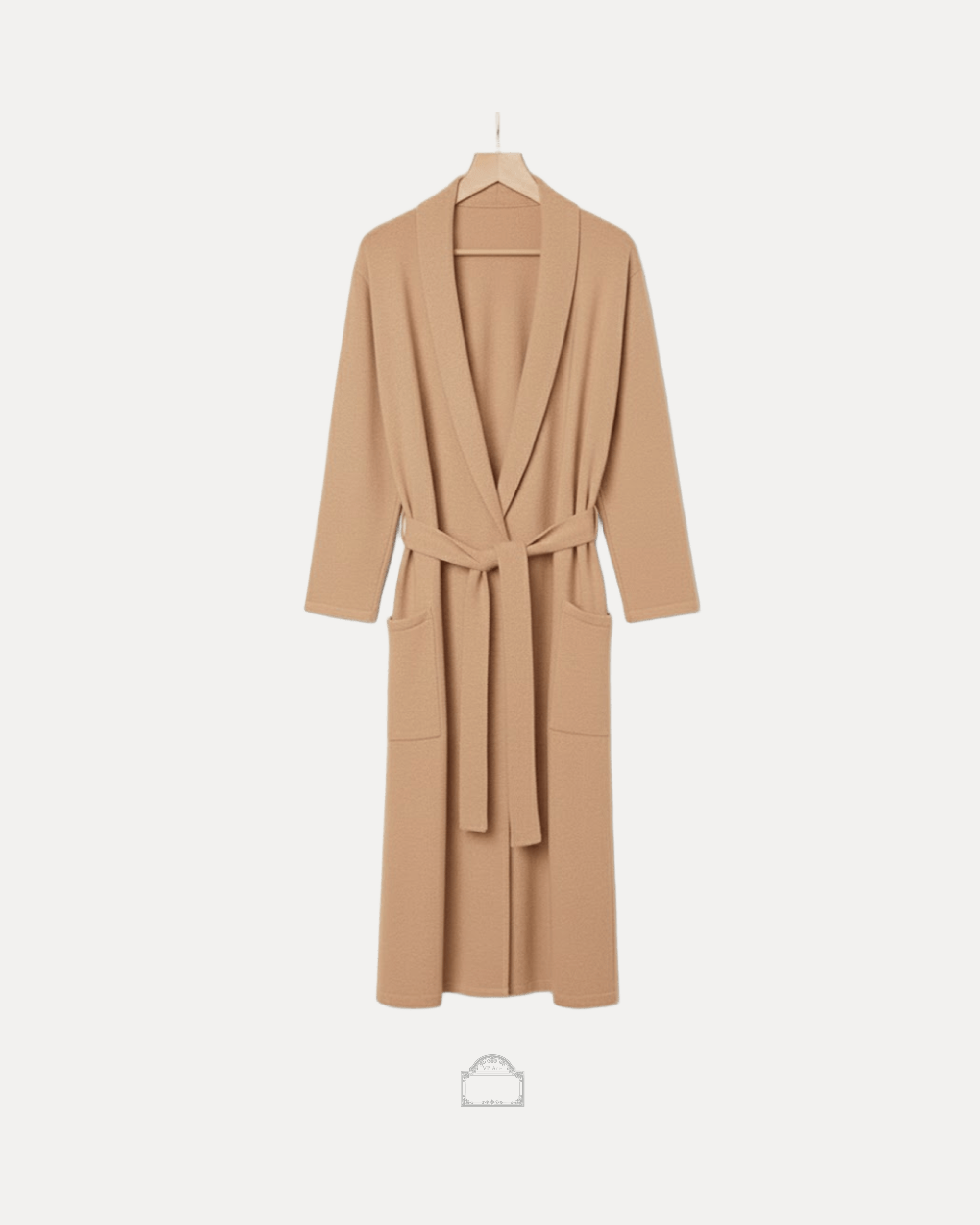 Camel Louvre Cachemire Haussmann Bathrobe